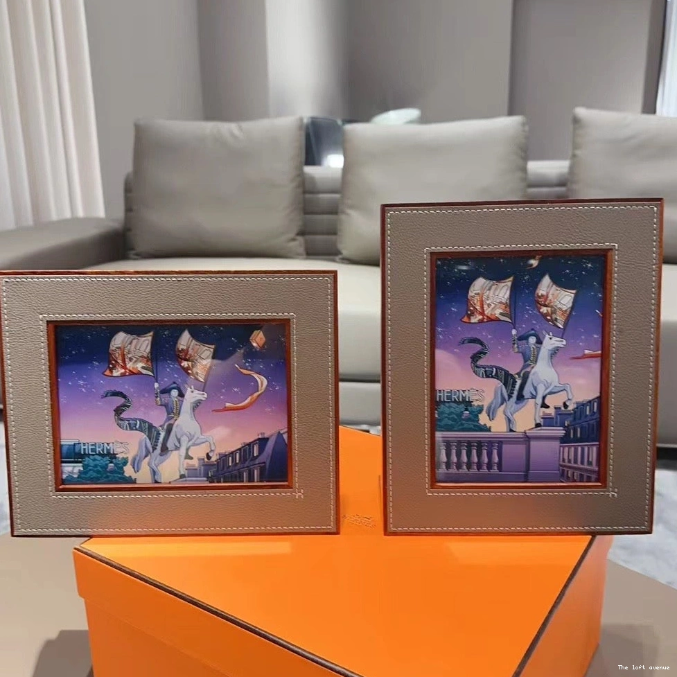 HERMES FRAME PICTURE LEATHER 0807
